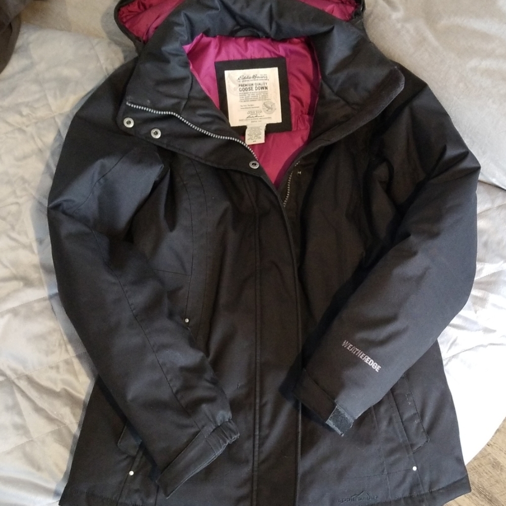 Eddie Bauer goose down winter coat with hood